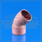 CODO DE COBRE 45 DE 1/2 SOLDABLE