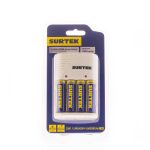 CARGADOR DE BATERIAS P/4 PILAS AA